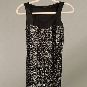 vintage Y2K gold black sequin top
